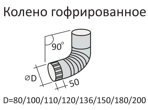 150/100 -  колено соединения